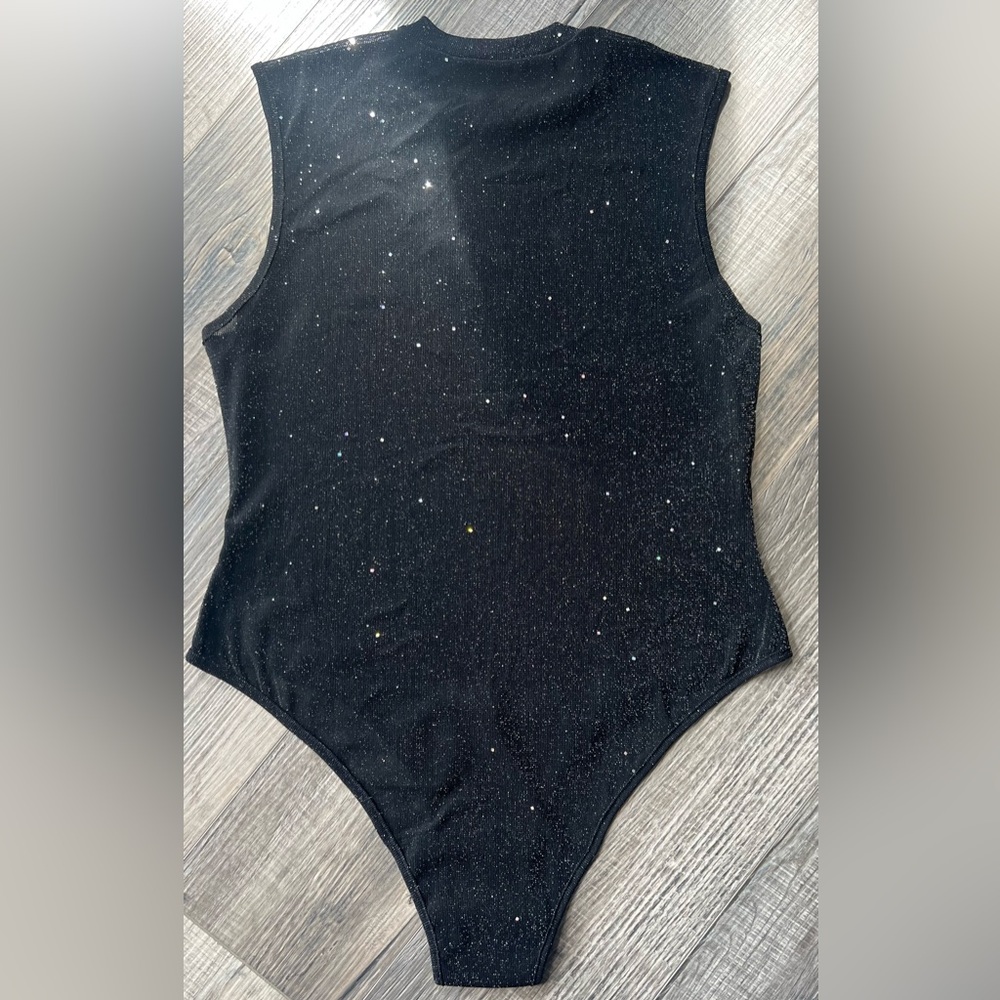 SHEIN Glittery Black 2XL Bodysuit - Picture 4 of 5